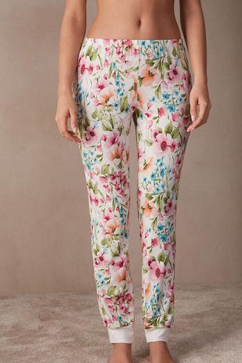 Intimssimi Botanical Lyrics Full Length Modal Pants Valkoinen | DUSKV40031