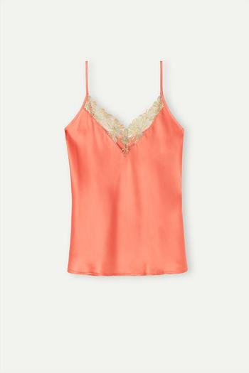 Intimssimi Candy Colors Silk Top Oranssi | AUSWC86102