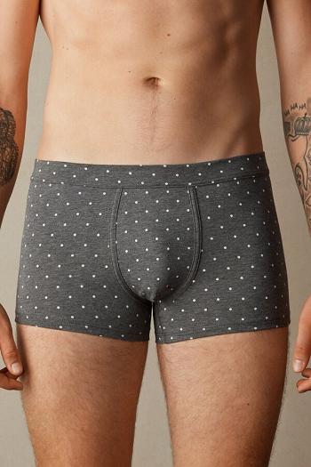 Intimssimi Dotted Boxers in Stretch Supima® Puuvilla Harmaat | USXMI14203