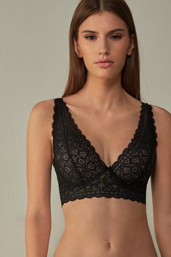 Intimssimi Eleonora Balconette Bra in Pitsi Mustat | USZPD70206