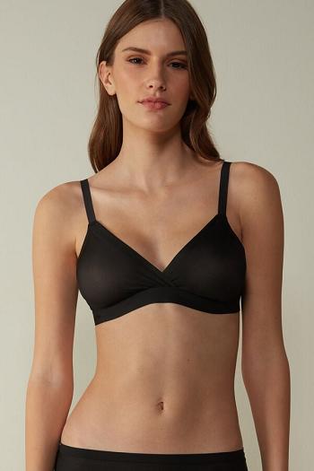 Intimssimi Emma Invisible Touch Triangle Bra Mustat | FUSUI96297