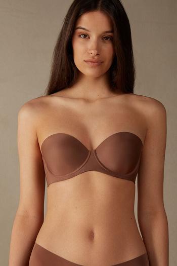 Intimssimi Giada Microfiber Bandeau Bra Natural | USXBR25958