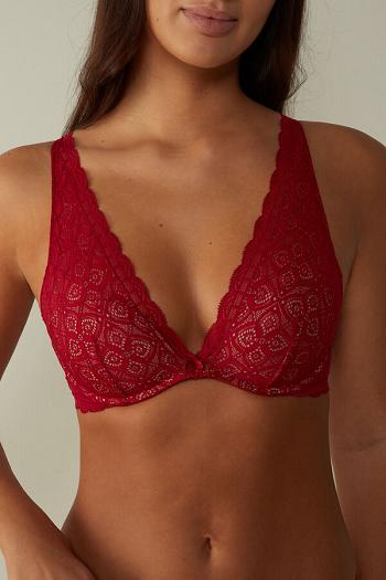 Intimssimi Giorgia Balconette Bra in Pitsi Punainen | QUSUV35631