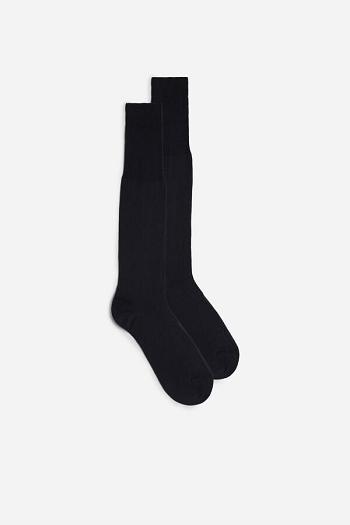 Intimssimi Korkeat Sateen Egyptian Puuvilla Socks Harmaat | TUSPQ84971