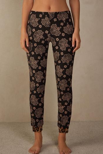 Intimssimi Lady Animalier Modal Cuffed Pants Print | USJZR37976