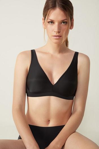 Intimssimi Lara Ultralight Microfiber Triangle Bra Mustat | YUSVQ87430