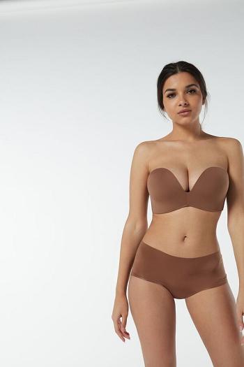 Intimssimi Laura Microfiber Bandeau Bra Natural | LUSTR79735