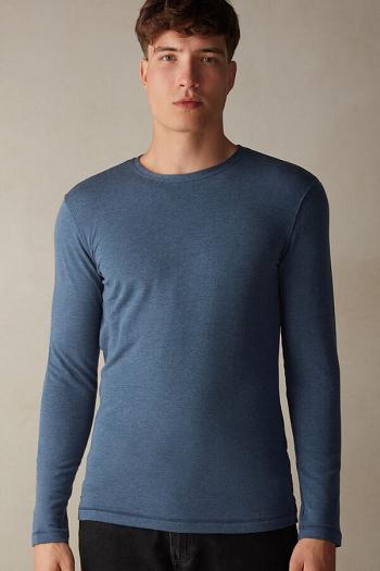 Intimssimi Long-Sleeve Modal-Cashmere Top Sininen | TUSPQ55071