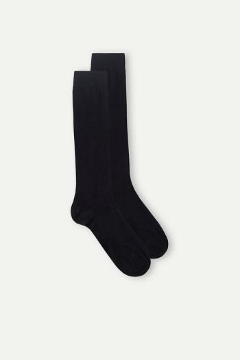 Intimssimi Long Socks in Stretch Supima® Puuvilla Mustat | DUSVO24340