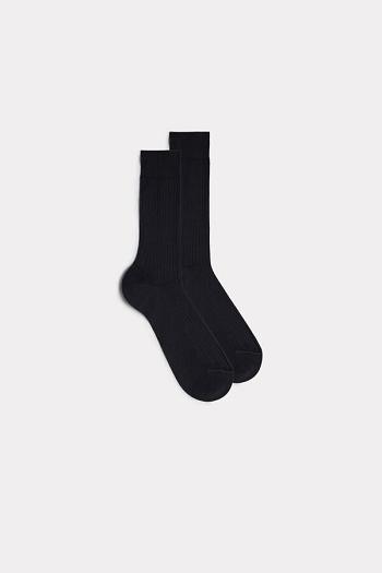 Intimssimi Lyhyt Ribbed Egyptian Puuvilla Socks Harmaat | DUSVO72680