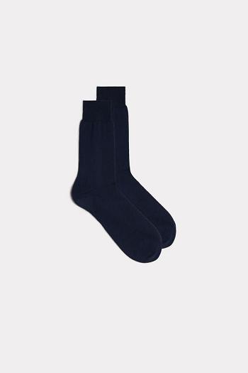 Intimssimi Lyhyt Sateen Egyptian Puuvilla Socks Sininen | PUSQX99996