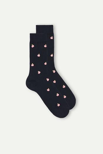 Intimssimi Lyhyt Socks in Patterned Puuvilla Sininen | SUSNY14554