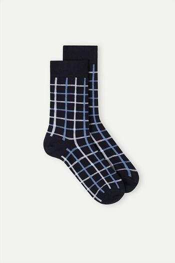 Intimssimi Lyhyt Socks in Patterned Puuvilla Sininen | USQAV29005