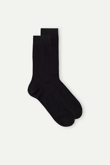 Intimssimi Lyhyt Socks in Stretch Supima® Puuvilla Mustat | XUSBH86109