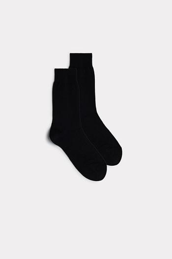 Intimssimi Lyhyt Warm Puuvilla Socks Mustat | LUSTR75018