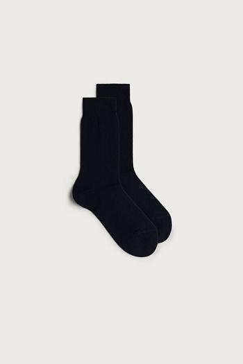 Intimssimi Lyhyt Warm Puuvilla Socks Sininen | BUSSD49676