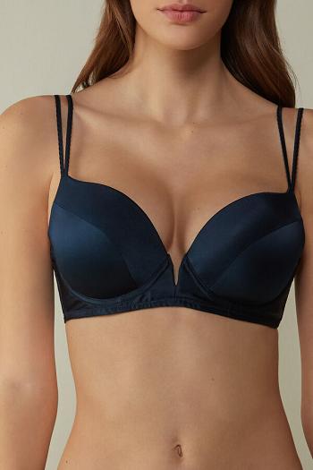 Intimssimi Mia Silk Super Push-Up Bra Sininen | UUSTG58500