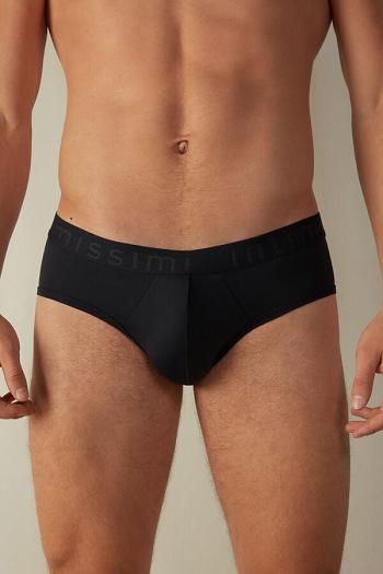 Intimssimi Microfiber Briefs with Logo Detail Sininen | BUSSD13965