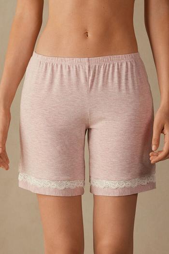 Intimssimi Modal Shorts with Pitsi Details Pinkki | EUSHC52169