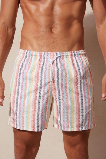 Intimssimi Multicolor Stripe Print Swim Trunks Monivärinen | USNZX33289