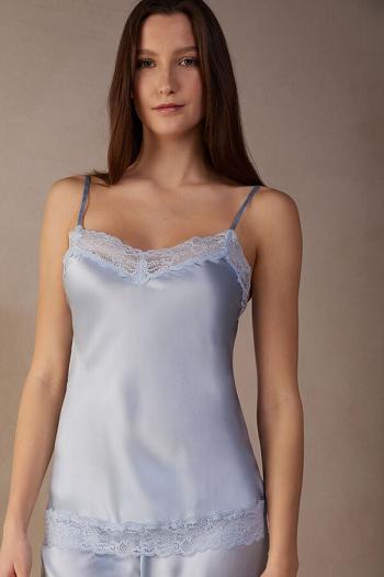 Intimssimi Pitsi and Silk Top Sininen | XUSBH32765