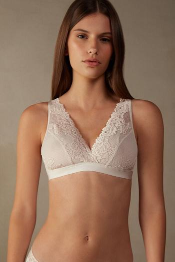 Intimssimi Pretty Flowers Lara Triangle Bra Natural | GUSEC24673