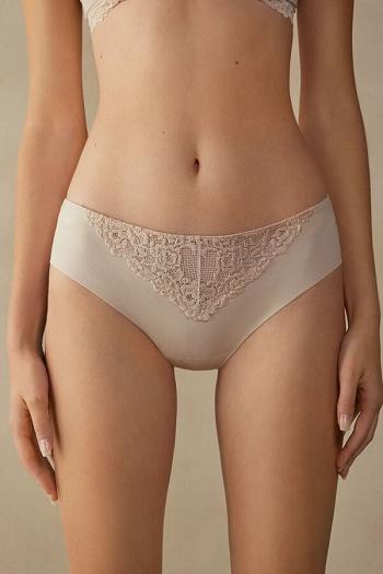 Intimssimi Pretty Flowers Seamless Puuvilla Panties Natural | QUSWA25641