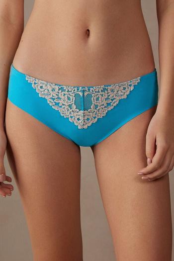 Intimssimi Pretty Flowers Seamless Puuvilla Panties Sininen | USNZX79247