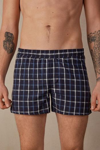 Intimssimi Print Detailed Boxers Sininen | QUSUV76217