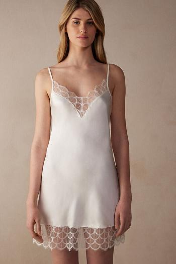 Intimssimi Pure Charme Silk Slip Valkoinen | YUSGT20717