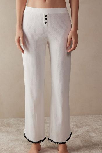 Intimssimi Pure Joy Full Length Puuvilla Pants Valkoinen | USNEJ62343