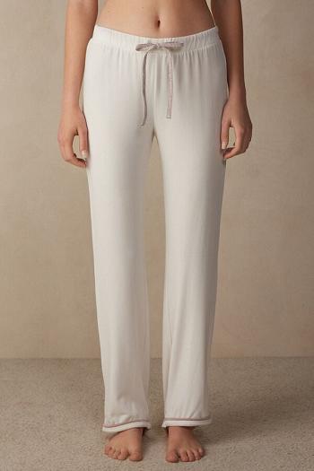 Intimssimi Romantic Bedroom Full Length Pants in Modal with Villa Valkoinen | PUSQX83406