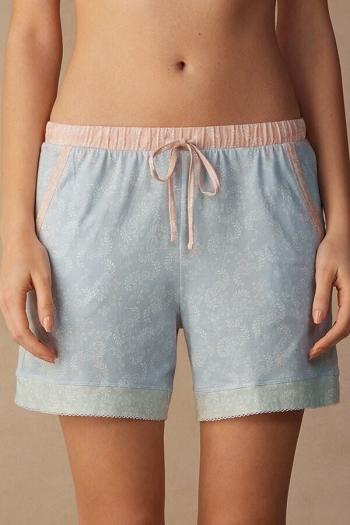 Intimssimi Romantic Cashmere Puuvilla Shorts Vaaleansininen | USNZX95221