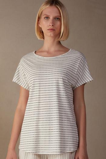 Intimssimi Romantic Heritage Lyhyt Sleeve Puuvilla Jersey Top Vaaleansininen | PUSQX11636