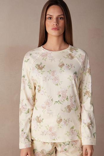 Intimssimi Scent of Roses Long Sleeve Puuvilla T-shirt Print | QUSUV90327