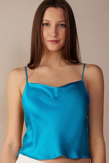 Intimssimi Silk Crop Camisole Sininen | GUSEC56784