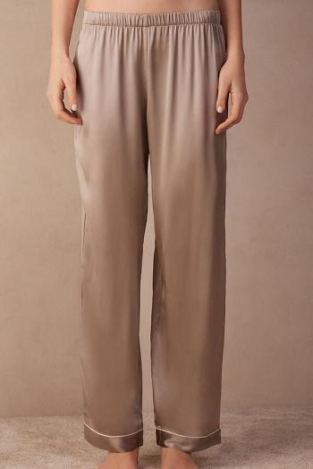 Intimssimi Silk Satin Pajama Pants Natural | EUSVG52559