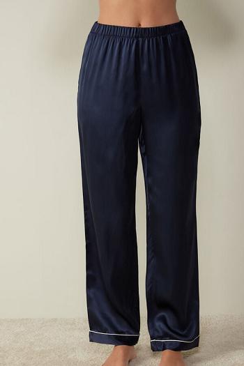 Intimssimi Silk Satin Pajama Pants Sininen | USJBT61994