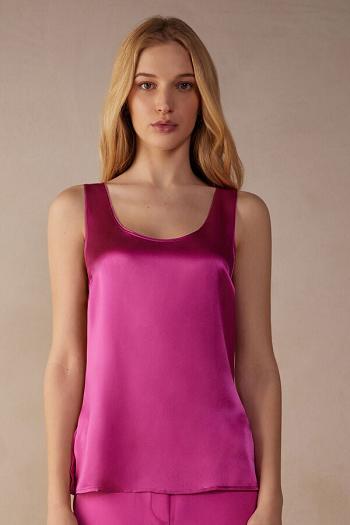 Intimssimi Silk and Modal Tank Top Pinkki | PUSER95728