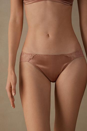 Intimssimi Silk and Pitsi Briefs Natural | USQCS10400