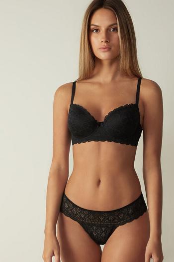 Intimssimi Sofia Balconette Bra in Pitsi Mustat | FUSUI45100