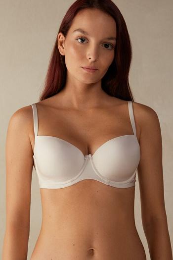 Intimssimi Sofia Balconette Bra in Ultralight Microfiber Natural | USIIZ65052