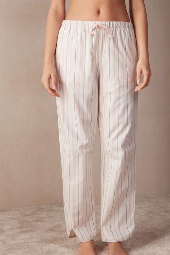 Intimssimi Soft Spring Full Length Puuvilla Cloth Pants Valkoinen | SUSNY60235