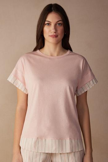 Intimssimi Soft Spring Lyhyt Sleeve Puuvilla T-Shirt Pinkki | SUSVO62005