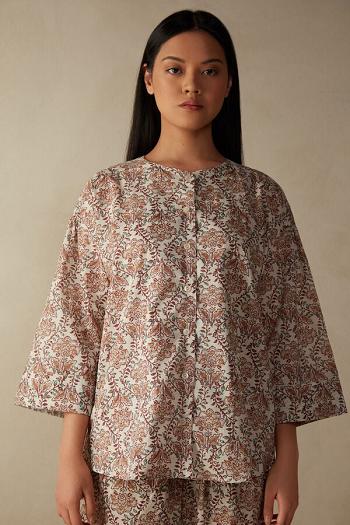 Intimssimi Spices Garden Long Sleeve Villa with Opening in Front Floral | BUSSD86125