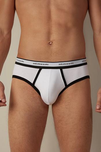 Intimssimi Stretch Supima® Puuvilla Brief with Logo Detail Monivärinen | BUSSO57151