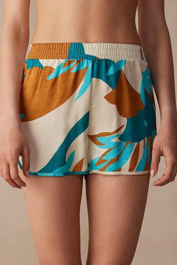 Intimssimi Summer Vibes Viscose Satin Shorts Monivärinen | EUSHC30696