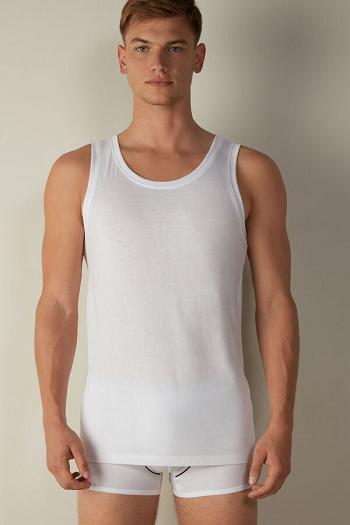 Intimssimi Supima Puuvilla Crew Neck Tank Top Valkoinen | DUSKV31246