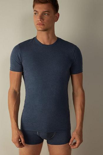 Intimssimi T-shirt in Stretch Supima® Puuvilla Sininen | AUSWC76436