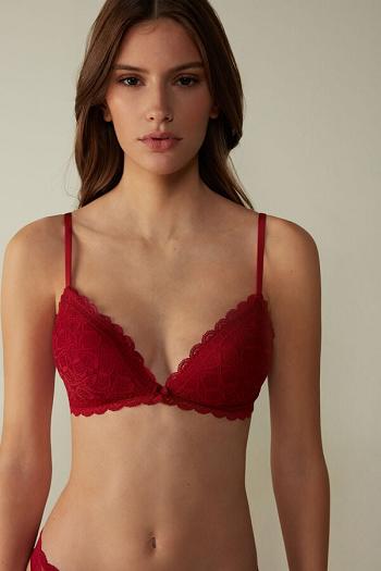 Intimssimi Tiziana Triangle Bra in Pitsi Punainen | UUSND32163